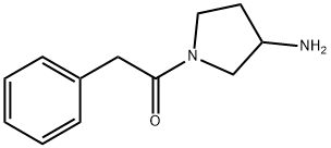 2-苯基-N-(吡咯烷-3-基)乙酰胺 结构式