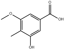 3-羟基-5-甲氧基-4-甲基苯甲酸 结构式