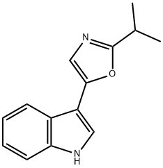 5-(1H-吲哚基)2-异丙基噁唑 结构式