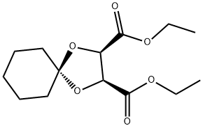 1,4-二氧螺环并[4.5]癸烷-2,3-二甲酸-(2S,3S)-二乙酯 结构式