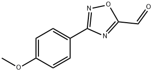 3-(4-甲氧苯基)-1,2,4-恶二唑-5-甲醛 结构式