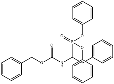 N-[1-(二苯氧基膦基)-2-苯乙基]氨基甲酸苯甲酯 结构式