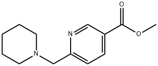 6-(哌啶-1-基甲基)烟酸甲酯 结构式