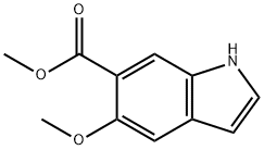 5-甲氧基-1H-吲哚-6-羧酸甲酯 结构式