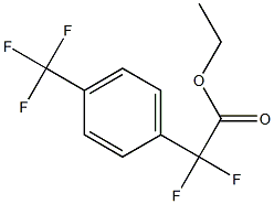 2,2-二氟-2-(4-三氟甲基苯基)乙酸乙酯 结构式