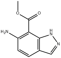 6-氨基-1氢-吲唑-7-甲酸甲酯 结构式