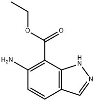 6-氨基-1氢-吲唑-7-甲酸乙酯 结构式