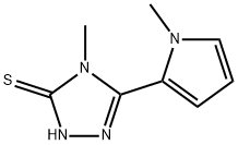 4-Methyl-3-Mercapto-5-(N-Methylpyrrol-2-yl)-1,2,4-(4H)-triazole 结构式
