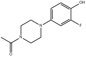 1-(4-(3-氟-4- 羟苯基 )哌嗪)乙酮 结构式