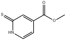 2-硫代-1,2-二氢吡啶-4-羧酸甲酯 结构式