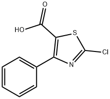 2-氯-4-苯基噻唑-5-羧酸 结构式