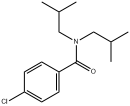 4-氯-N,N-二异丁基苯甲酰胺 结构式