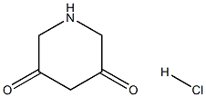 哌啶-3,5-二酮盐酸盐 结构式