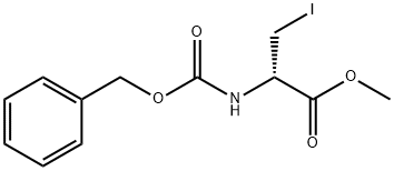 甲基(S)-2-((苄基氧基)羰基)氨基)-3-碘丙酸盐 结构式