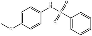 N-(4-甲氧基苯基)苯磺酰胺 结构式