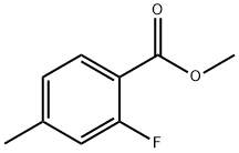 2-氟-4-甲基苯甲酸甲酯 结构式