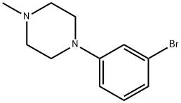 1-(3-BROMOPHENYL)-4-METHYLPIPERAZINE 结构式