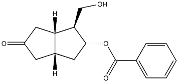 2(1H)-并环戊二烯酮,5-(苯甲酰氧基)六氢-4-(羟甲基)-,[3AS-(3A,4,5,6A)]-(...) 结构式