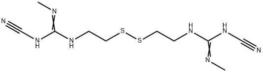 N-氰基-3-(氰基氨基)-N'-甲基-7,8-二硫杂-2,4,11-三氮杂十二碳-2-烯-12-甲脒 结构式