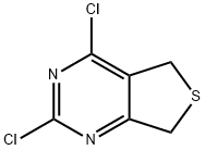 2,4-二氯-5,7-二氢噻吩并[3,4-D]嘧啶 结构式