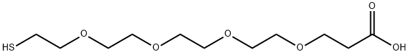 巯基-四聚乙二醇-丙酸 结构式