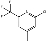 2-氯-4-甲基-6-三氟甲基吡啶 结构式