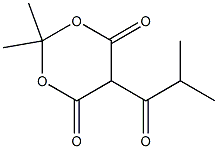 2,2-diMethyl-5-(2-Methylpropanoyl)-1,3-dioxane-4,6-dione 结构式
