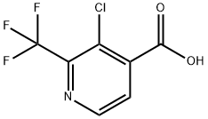 3-氯-2-(三氟甲基)异烟酸 结构式