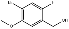(4-溴-2-氟-5-甲氧基苯基)甲醇 结构式