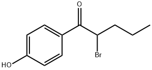 2-溴-1-(4-羟基-苯基)-戊-1-酮 结构式