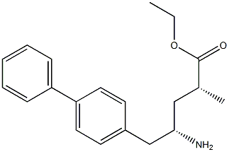 (2R,4S)-乙基 5-([1,1'-联苯]-4-基)-4-氨基-2-甲基戊酸 结构式