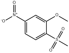 1-Methanesulfonyl-2-Methoxy-4-nitrobenzene 结构式