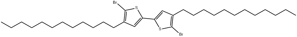 5,5'-二溴-4,4'-二十二烷基-2,2'-联噻吩 结构式