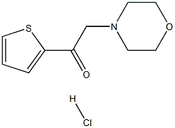 2-吗啉-4-基-1-噻吩-2-基-乙酮盐酸盐 结构式