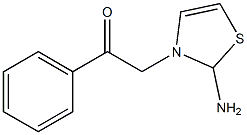 2-(2-AMinothiazol-3(2H)-yl)-1-phenylethanone 结构式