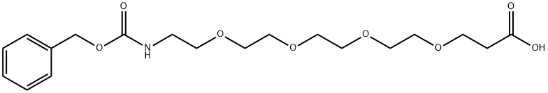 CBZ-NH-PEG<SUB>4</SUB>-CH<SUB>2</SUB>CH<SUB>2</SUB>COOH 结构式