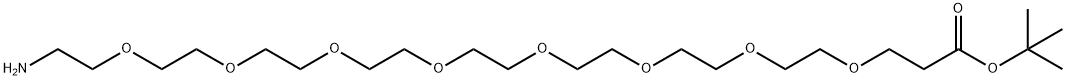 氨基八聚乙二醇叔丁酯 结构式