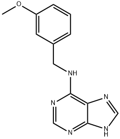 6-(3-甲氧基苄基氨基)嘌呤 结构式