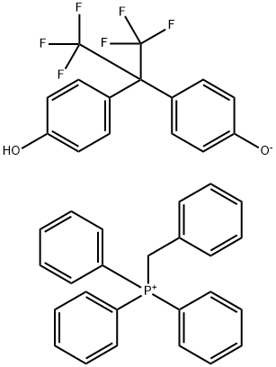 六氟双酚 A 苄基三苯基盐 结构式