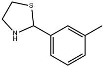 2-(3-甲苯基)噻唑烷 结构式