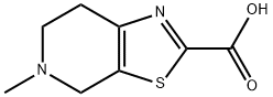 4,5,6,7 - 四氢-5 - 甲基-噻唑并[5,4-C]吡啶-2 -羧酸 结构式