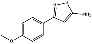 3-(4-甲氧苯基)异噻唑-5-胺 结构式