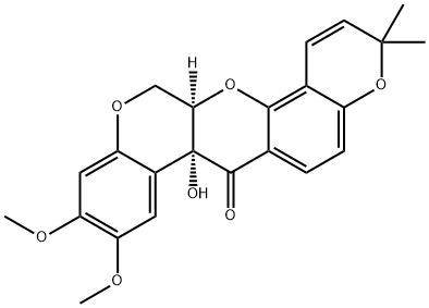 羟基鱼藤素 结构式