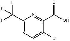 3-氯-6-三氟甲基吡啶-2-羧酸 结构式