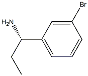 (S)-1-(3-溴苯基)丙烷-1-胺 结构式