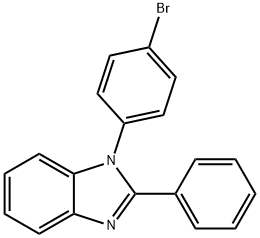 1-(4-溴苯基)-2-苯基-1H-苯并咪唑 结构式