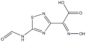 (Z)-5-(甲酰氨基)-ALPHA-(羟基亚胺基)-1,2,4-噻二唑-3-乙酸 结构式