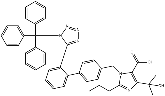 三苯甲基奥美沙坦 结构式