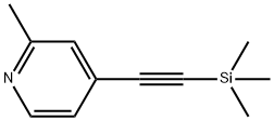 2-Methyl-4-((triMethylsilyl)ethynyl)pyridine 结构式