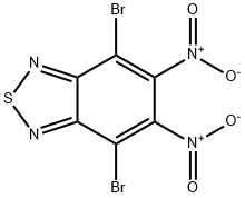 4,7-二溴-5,6-二硝基苯并[c][1,2,5]噻二唑 结构式